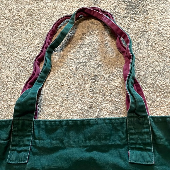 Vintage Espirit Sportiv green book/sport bag. Strong shoulder straps. - Picture 3 of 7